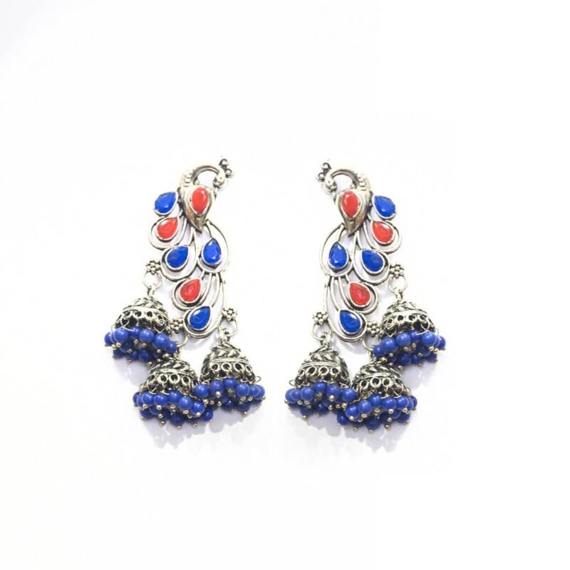 Peacock Design Small Jhumki