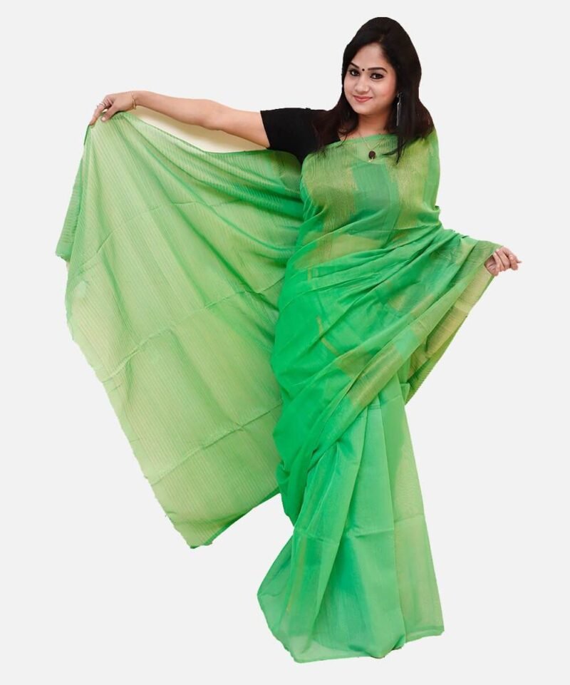 Cotton Silk Saree Green