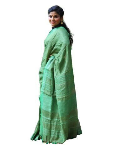 Silk Handloom Saree Green