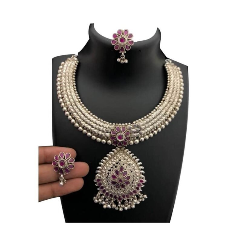 German Oxidized Necklace Earring Set