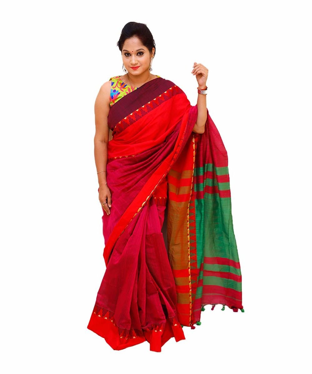 Green Bengal Tissue Saree: 20% Off! – Luxurion World