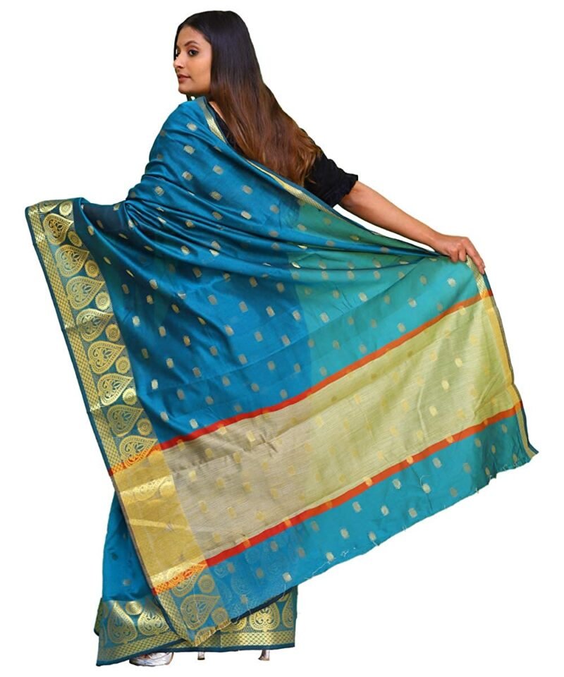 Women's Banarasi Silk Fancy Saree with Blouse Piece