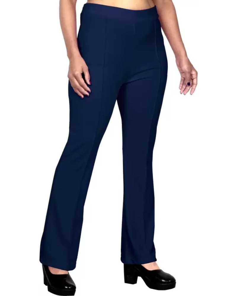 Buy Khaka Women Black Lycra Blend Trousers (32) Online at Best Prices in  India - JioMart.