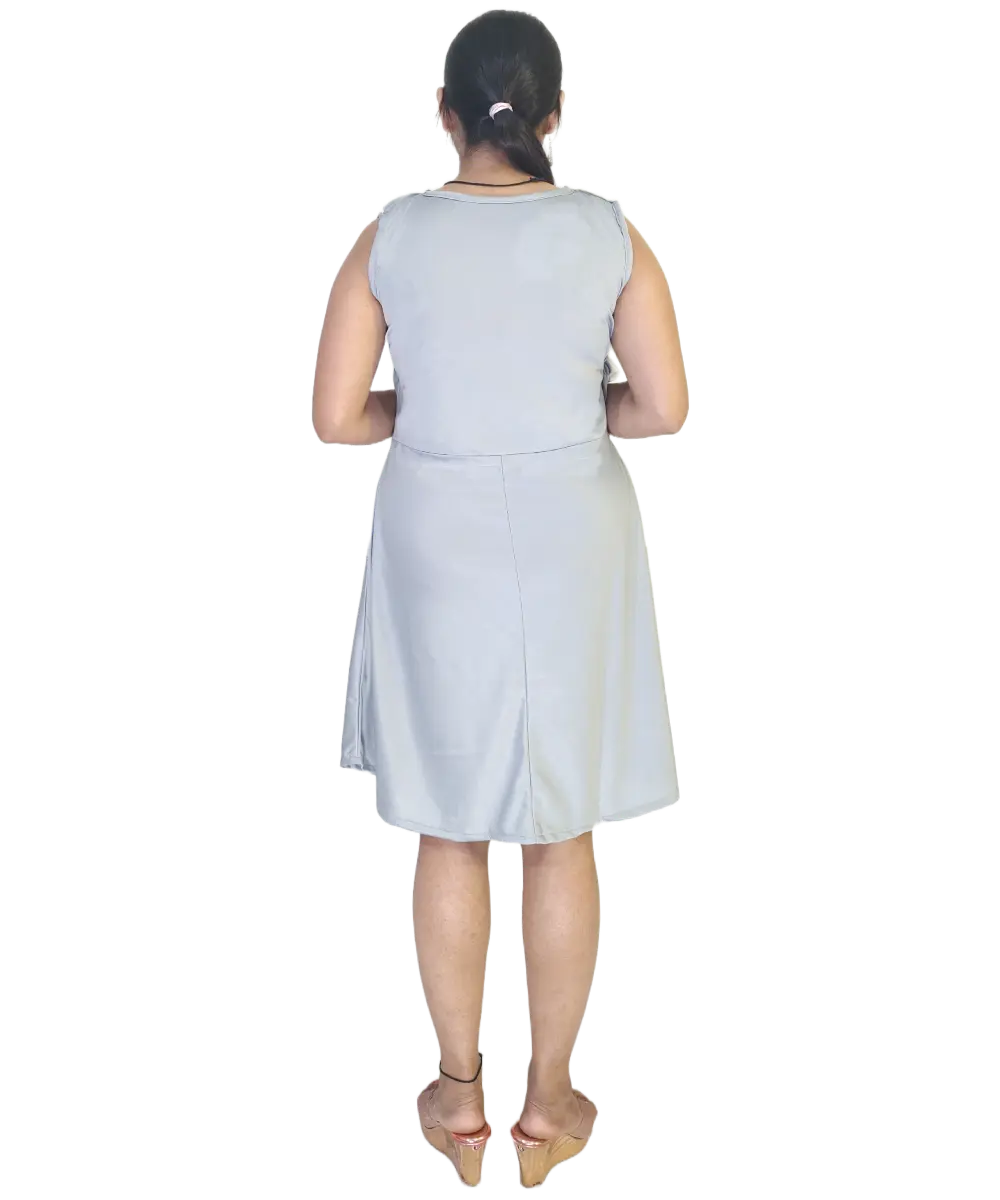 Women’s Sleeveless Lycra Dress Gray