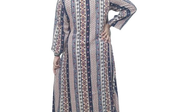 Women Rayon Floral Print A-line Blue Kurta