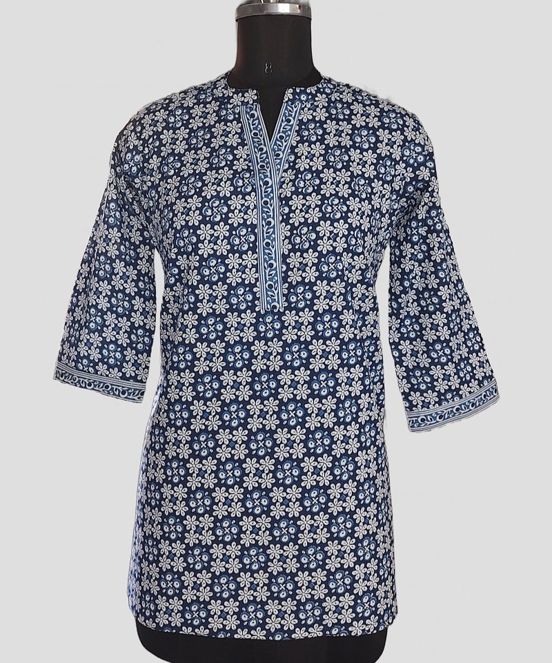 Jaipuri Printed Cotton Short Kurta
